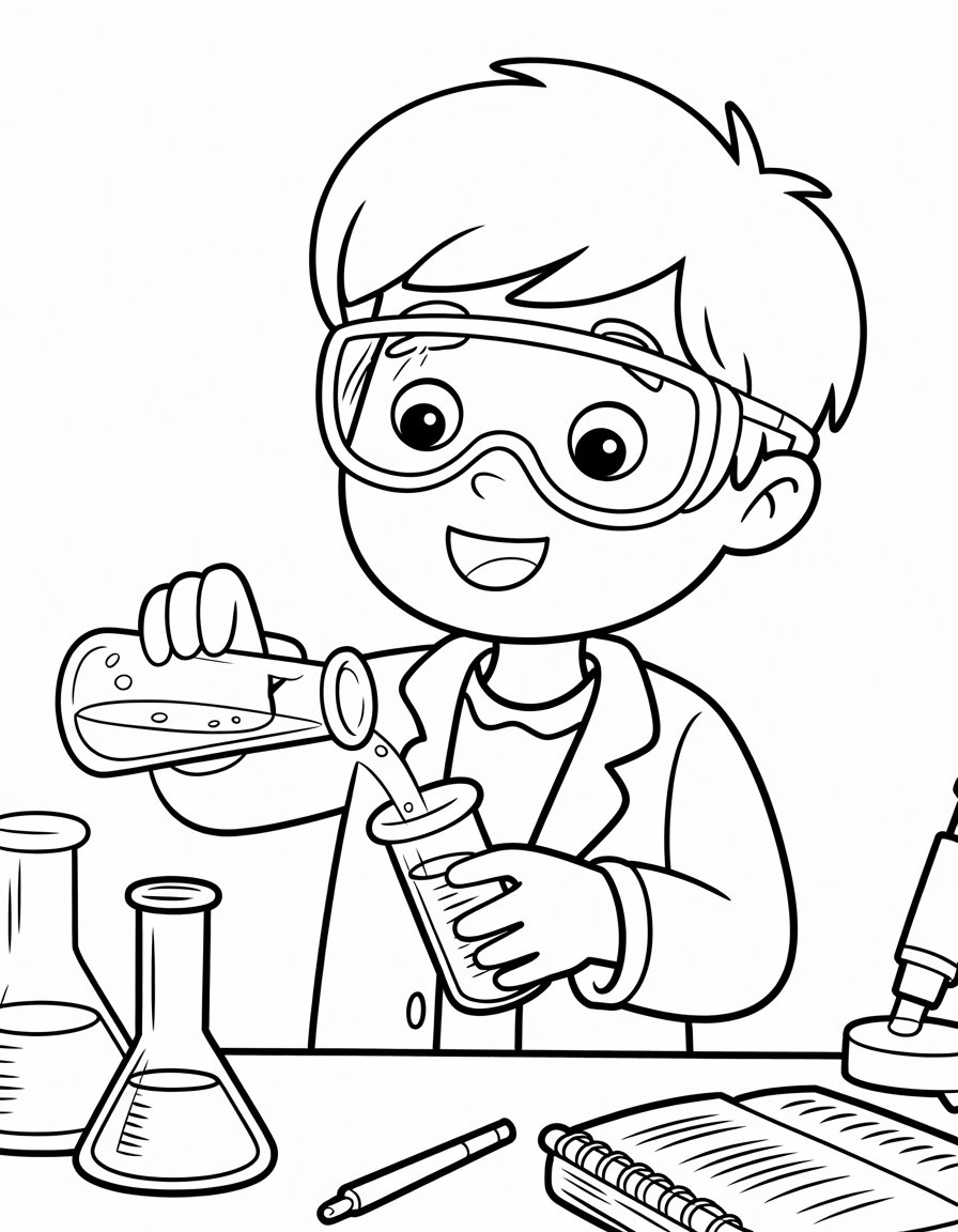 Peter Parker in Lab
